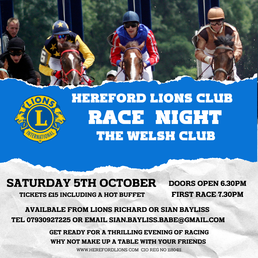 Hereford Lions Race Night 